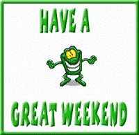 Have A Nice Great Weekend Dancing Frog Sticker