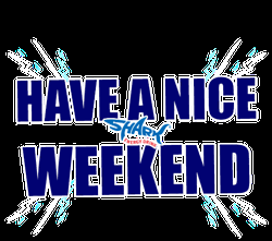 Have A Nice Weekend Shark Water Splash Electric GIF