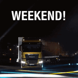 Have A Nice Weekend Truck Animation GIF