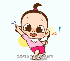 Have A Party Dancing Cartoon GIF