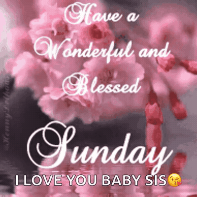 Have A Wonderful And Blessed Sunday I Love You Baby Sis . GIF