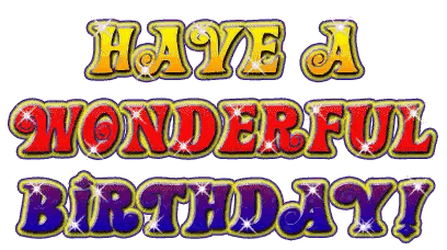 Have A Wonderful Birthday Sign Sticker