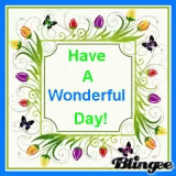 Have A Wonderful Day Colorful Tulips Color-Changing GIF