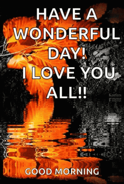 Have A Wonderful Day I Love You All Good Morning GIF