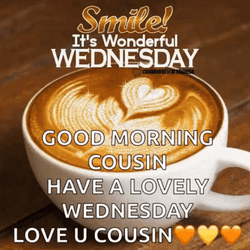 Have A Wonderful Wednesday Latte Art GIF