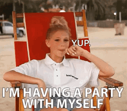 Having A Party Myself Celine Dion Party Meme GIF
