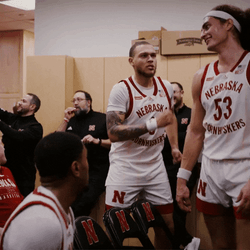 Having Fun In The Locker Go Big Red GIF