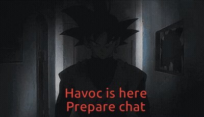 Havoc Is Here Prepare Chat Displayed On Screen GIF