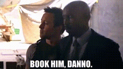 Hawaii Five-O Characters Book It Danno GIF