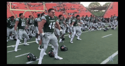 Hawaii Football Players Dancing GIF