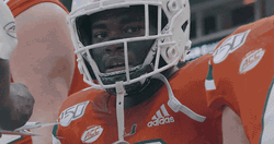 Hawaii Rock Hand Sign Football Player GIF