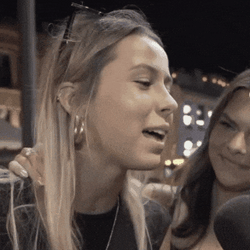 Hawk Tuah Spitting Candid Interview Zoom In GIF