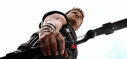 Hawkeye Aiming Laser Bow GIF