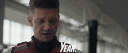 Hawkeye Avenger Agreeing Yeah GIF