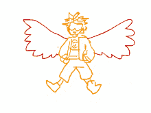 Hawks Drawing Flying & Levitating GIF