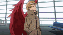Hawks Hero Academia Peace Pose GIF