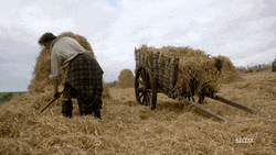 Hay Outlander Scene Farming GIF