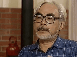 Hayao Miyazaki Stud Drinking Coffee GIF
