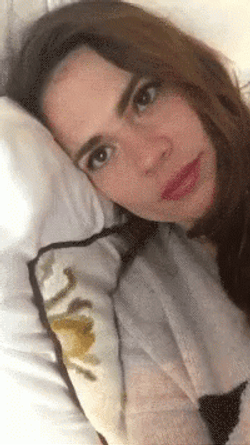 Hayley Atwell Eating Whole Cookie GIF