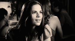 Hayley Atwell Looking Innocent Smiling GIF