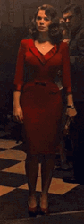 Hayley Atwell Red Dress Men Looking GIF