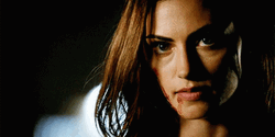 Hayley Marshall Glaring Vampire Eyes GIF