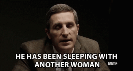 He Has Been Sleeping And Cheating His Wife GIF