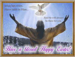 He Has Risen Blessed Religious Easter GIF