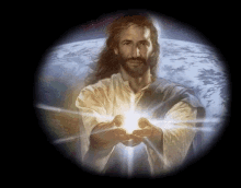 He Has Risen Jesus Digital Image GIF