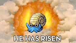 He Is Risen Omanyte Pokemon GIF