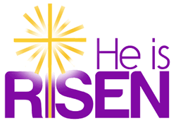 He Is Risen Shining Cross GIF
