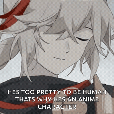 He Is Too Pretty To Be Human That 'S Why He 'S An Anime Character GIF