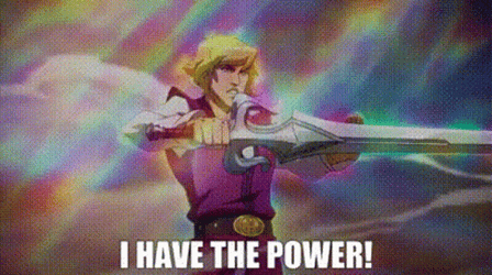 He Man I Have The Power Magical Transformation GIF