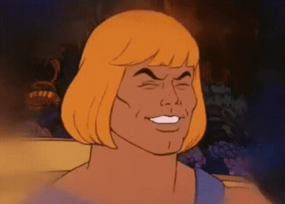 He-Man Making Funny Face With Eyes Closed GIF