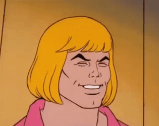 He Man Superhero Laughing GIF