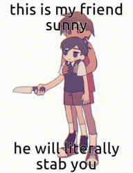 He Will Literally Stab You GIF