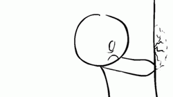 Head Banging Against Wall Cracked GIF