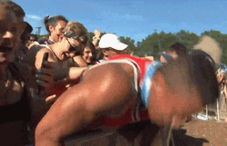 Head Banging Fans Lit Concert GIF