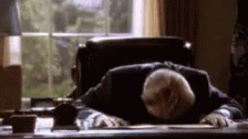 Head Banging Office Frustrated GIF