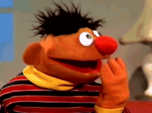 Head In Hands Ernie SMH This Is Not Happening GIF