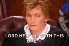 Head In Hands Lord Help Me With This One Judge Judy GIF