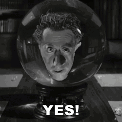 Head Inside Crystal Ball Frankenstein GIF