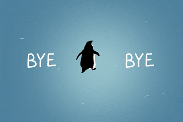 Head Out Leaving Penguin GIF