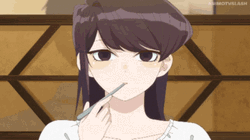 Head Pat Komi Can't Communicate GIF