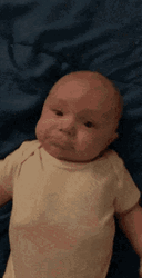 Head Scratch Baby Feeling Satisfied  GIF