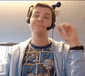 Head Set Drop Call Center GIF