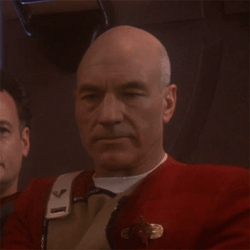 Head Shake By Patrick Stewart GIF