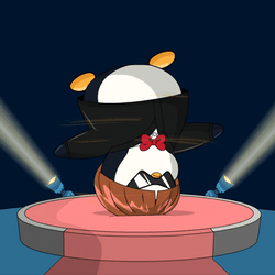 Head Spinning Penguin GIF