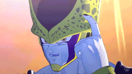 Head Tap Dragon Ball Cell GIF