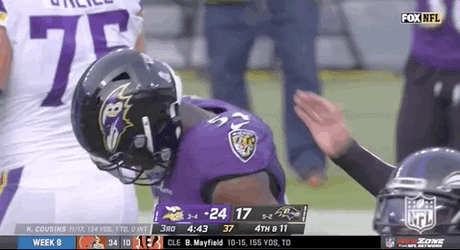 Head Tap Football Player And Referee GIF